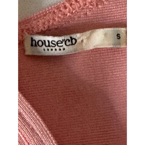 House of CB Bodycon Fairy FiFi Pink Maxi Dress Size Small - Picture 14 of 16